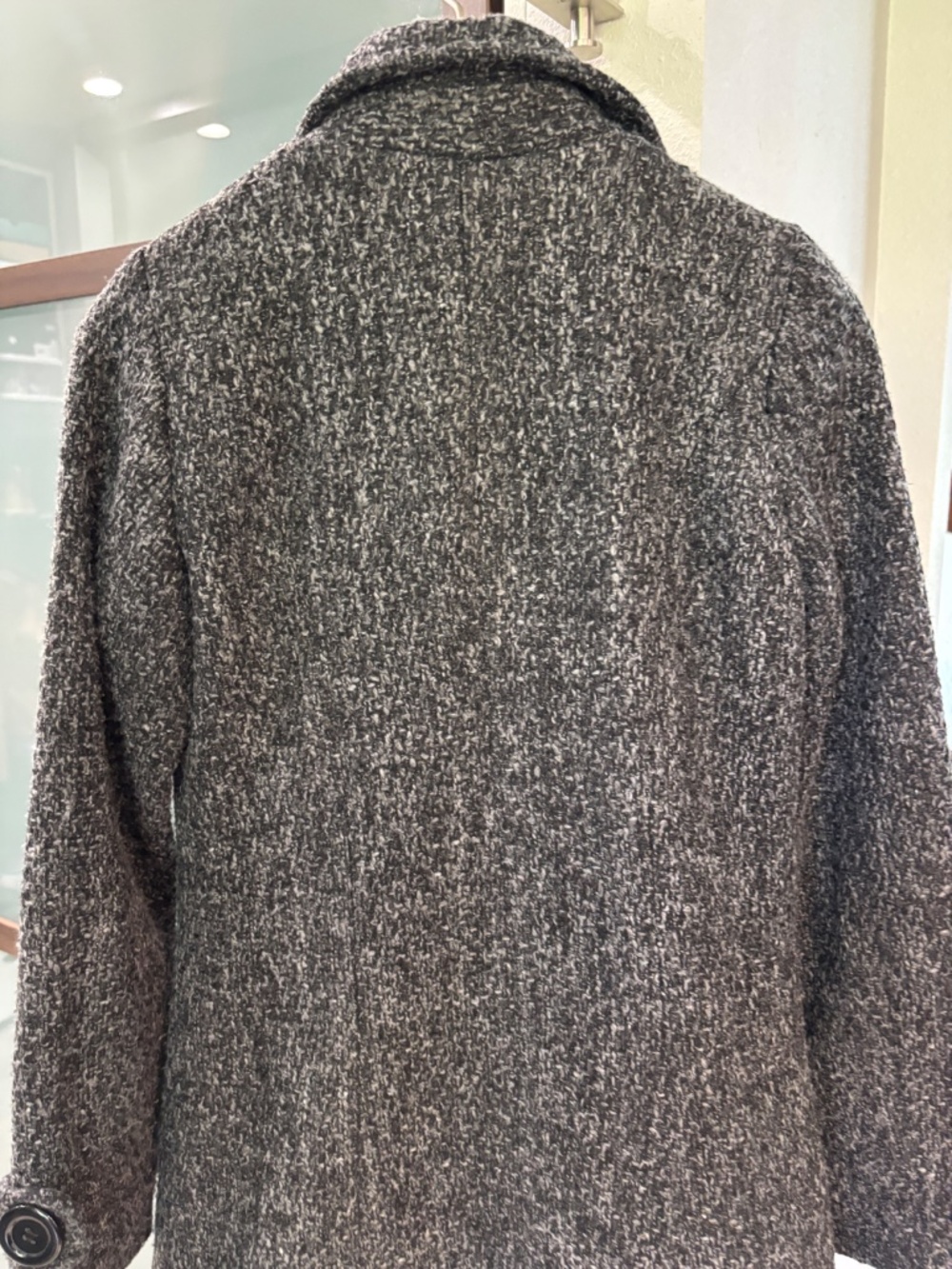 Forever 21 Textured Tweed Pea Coat - Size M - Picture 7 of 12